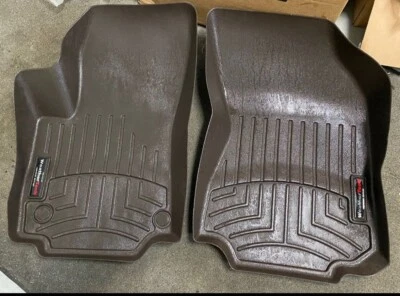 Forro de piso WeatherTech 2018-2024 GMC Terrain - primera fila, alfombrillas impermeables de cacao Foto 1 de 4