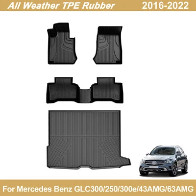 For 2016-2022 Mercedes Benz GLC300/250/300e/43AMG/63AMG Floor Mats and Trunk Mat Foto 1 de 4