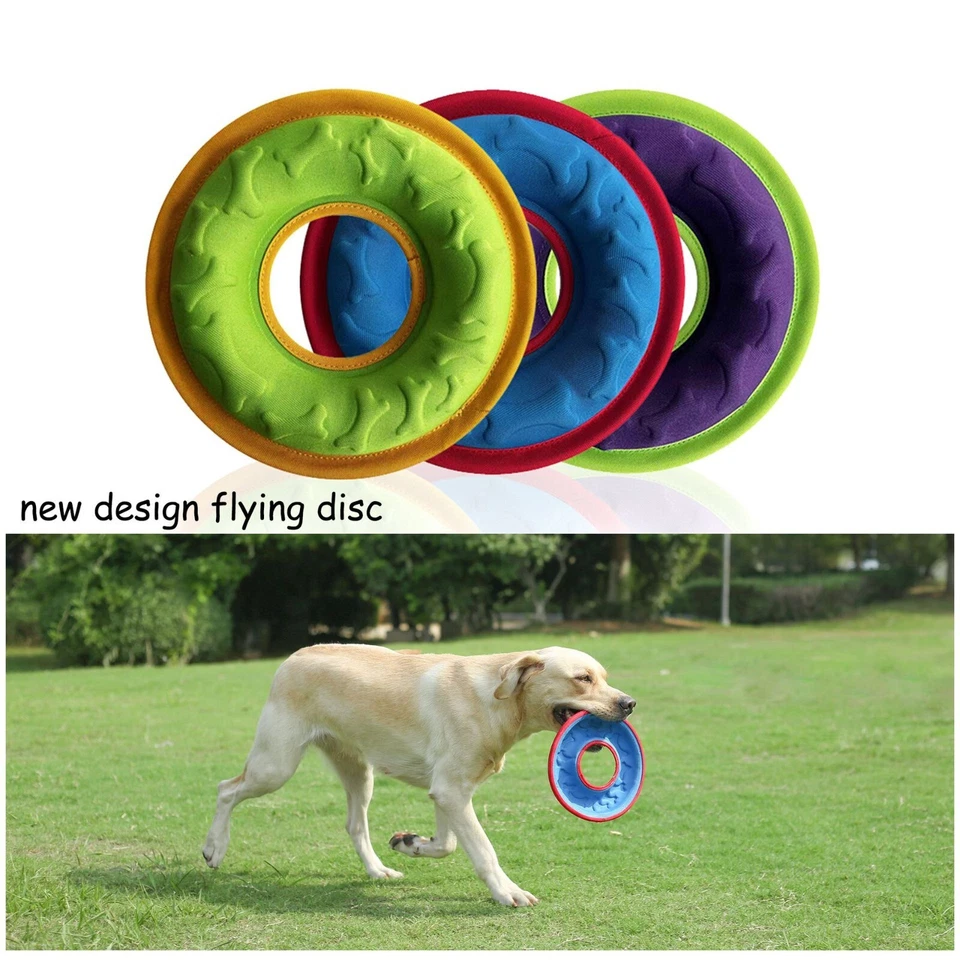 Dog Flying Disc Floating Frisbee Dog Toy , 23cm/9in diameter, 1pc - Image 1 of 4