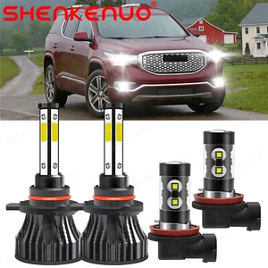 For GMC Acadia 2013-2018 4x LED Headlight High Low Beam + Fog Light Bulbs Combo - Imagen 1 de 14