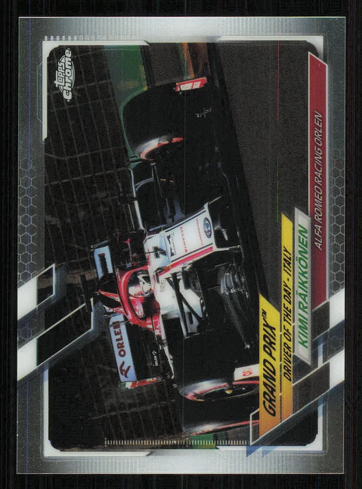 2021 Topps Chrome Formula 1 #159 Kimi Raikkonen/Driver of the Day - Image 1 of 2