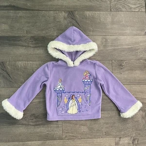 Disney Store Exclusive Cinderella Belle Aurora Princess Girls XS Hoodie READ - Picture 1 of 5