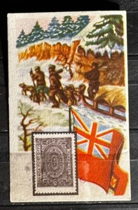 CANADA 1800'S STAMP ON STAMP KWATTA TRADING* CARD STAMPS ON STAMPS -P17294 - Picture 1 of 1