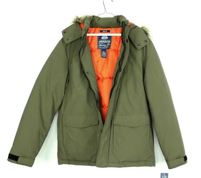 Novo Casaco Masculino American Rag CIE Parka Tamanho M Verde Sálvia - Imagem 1 de 4