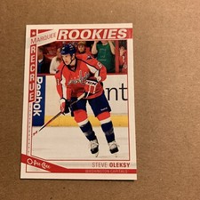 B99 2013/14 O Pee Chee Marquee Rookie #535 Steve Oleksy Washington capitals