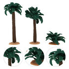  3 Pcs Palm Tree Toy Garden Ornament Cap Cake Topper Dining Table Bonsai