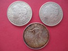 Lot Of 3 Us Silver Coins 2019&1921 American Eagle & Morgan Dollars