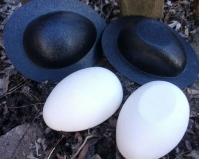 2 Piezas Huevo Molde ABS Plástico Yeso Hormigón Resina Molde 5" x 3.5" Foto 1 de 2