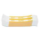 Coin-Tainer Currency Straps, Yellow, $1,000 In $10 Bills, 1000 Bands/Pack
