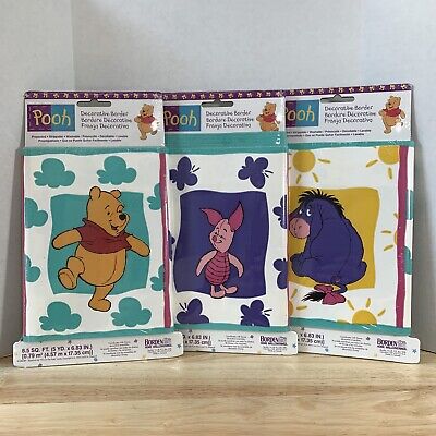 3 Disney Classic Winnie The Pooh Wallpaper Decorative Border W Eeyore & Piglett  • 17.12$
