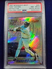 🌟1997 Bowman's Best TONY GWYNN AUTO AUTOGRAPH Refractor PSA 8