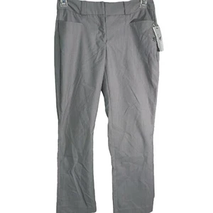 NWT Worthington Curvy Fit Perfect Trouser Gray Straight Leg Dress Pants Size 2 - Picture 1 of 3