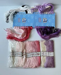 70 Bulk Assorted Tapestry Cotton Skeins Cross Stitch Mixed Colours New - Picture 1 of 12