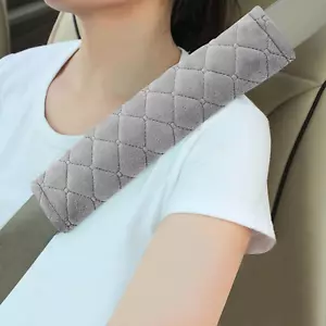 Soft Auto Seat Belt Cover Seatbelt Shoulder Pad Cushions 2 PCS Universal Fit for - Picture 1 of 7