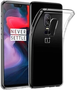 For ONEPLUS 6 CLEAR CASE SHOCKPROOF ULTRA THIN GEL SILICONE TPU BACK COVER 1+ - Picture 1 of 9