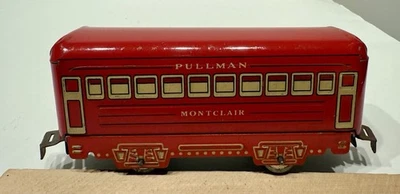 Marx No. 558A Rojo MONTCLAIR No Illum. - Marco litográfico rojo/blanco - 4 ruedas - pestaña/ranura Foto 1 de 4