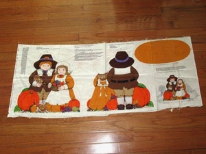 Vintage Cranston Thanksgiving kleine Pilger Schnitt Nähen Kissen Puppe Dekoration Muster - Bild 1 von 5