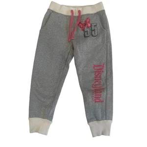 Disney Park Girls XS Silver Glittery Sweat Pants Minnie Mouse Size XS Casual - Picture 1 of 4