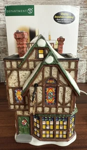 Dept 56 Dickens Village William & Robert Glaser Stained Glass #58751 w/ Box EUC - Picture 1 of 11