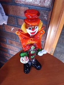 Mundgeblasener Kunstglas Clown Italien? Murano? - Bild 1 von 5