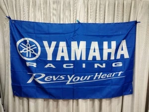 Yamaha Flag Garage Banner Sign Extra Large Tapestry Logo - Picture 1 of 1