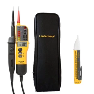 FLUKE T150 Two Pole Voltage Continuity Tester with Fluke 1ac Voltstick and Case  - Picture 1 of 11