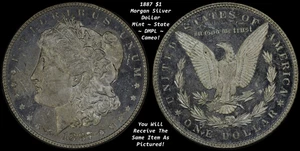 Dólar de plata Morgan de $1 de 1887 ~ sin circular ~ prueba de espejo profundo como ~ ¡¡DMPL!!! - Imagen 1 de 16