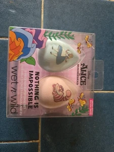 2 Pack Disney Wet N Wild Alice In Wonderland Cheshire Cat Makeup Sponge Set NEW - Picture 1 of 2