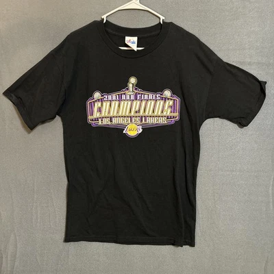 Camiseta Vintage Los Angeles Lakers Grande 2001 NBA Finals Champions Majestic - Imagem 1 de 4