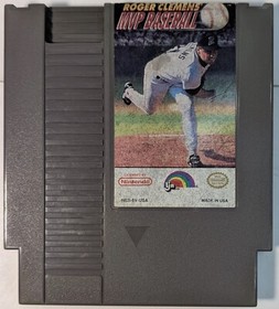 Roger Clemens' MVP Baseball Nintendo Entertainment System NES Cleaned and Tested