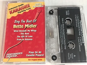 Karaoke Lyrics Sing The Best of Bette Midler Cassette Ships With Tracking - Picture 1 of 3