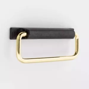 Tiradores de cajón gabinete tirador de fianza herrajes de granja decoración del hogar oro negro 4" 6pk - Imagen 1 de 2