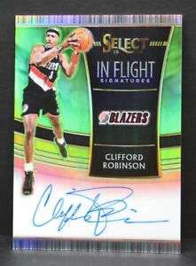 Clifford Robinson 2018-19 SELECT In Flight SIGNATURES Auto ON CARD Autograph /99