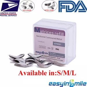 Recarga de matriz seccional contorneada de matrices dentales Easyinsmile medianas 50 piezas - Imagen 1 de 5