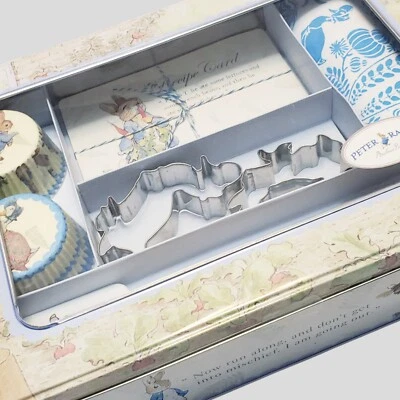 Beatrix Potter Peter Rabbit Cupcake Cookie Baking Kit Set Childs Apron Spatula - Image 1 of 4