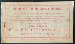 E.A. Impresora Erickson & Co. ~ Kennedy NY ~ Muestras de estilos y colores de sobres - Imagen 1 de 24