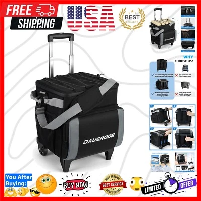 Insulated Travel Cooler with Wheels – 12Hrs Ice Retention & Enhanced Stability - Image 1 of 4