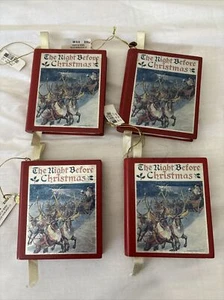 The Night Before Christmas Storybook Christmas Tree Ornament Holiday Blank (4) - Picture 1 of 6