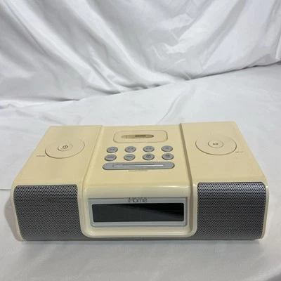 iHOME iH9 iPod Speaker Dock Clock AM/FM Radio Alarm Battery Backup NO REMOTE - Изображение 1 из 4