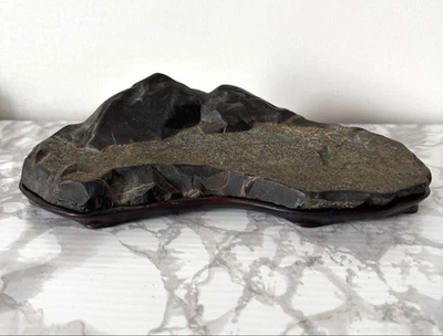 BONSAI japonés SUISEKI piedra 9 pulgadas de ancho forma montaña Foto 1 de 4