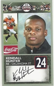 KENDALL HUNTER OKLAHOMA STATE SENIOR BOWL CARD - Picture 1 of 1