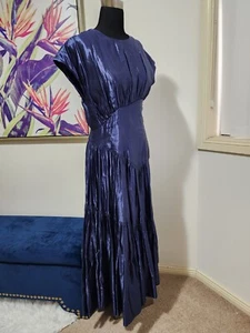 Aje Ajeworld Serendipity Reflection Midi corset navy blue Dress in size 14 BNWT - Picture 1 of 6