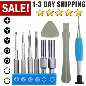 For Nintendo Switch N64 NES Wii PS5-SLIM 10PCS Triwing Screwdriver Repair Tool - Picture 1 of 8