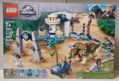 LEGO 75937- JURASSIC WORLD: Triceratops Rampage - Brand New & Factory Sealed - Image 1 of 4