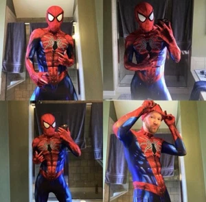 Spider-Man Spiderman Jumpsuit Zentai 3D Suit Halloween Costume Cosplay for Adult - Picture 1 of 6