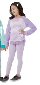 32 DEGREES HEAT GIRLS 2 PIECE SHERPA TOP & LEGGING SET (LAVENDER L 14/16)NWT - Picture 1 of 2