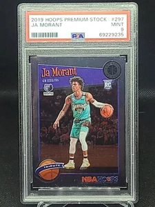 JA MORANT 2019-20 Panini Hoops Premium Stock #297 MINT PSA 9 Grizzles - Picture 1 of 2