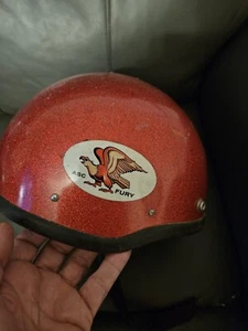 Vitage Asc Fury Motorcycle Helment Red 1966 - Picture 1 of 4