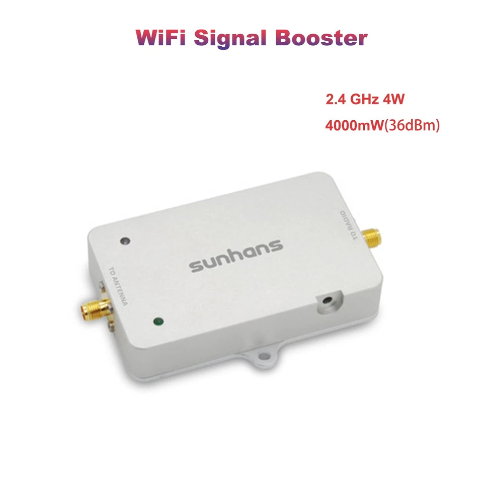 Amplificador de sinal WiFi SUNHANS 4000mW UAV amplificador de sinal 2.4GHz 36dBm drones - Imagem 1 de 4