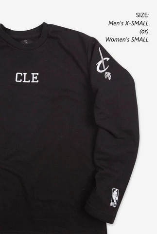 NBA Cleveland Cavaliers Sweater Crew Neck Terry Long Sleeve - Peace Collective Cover